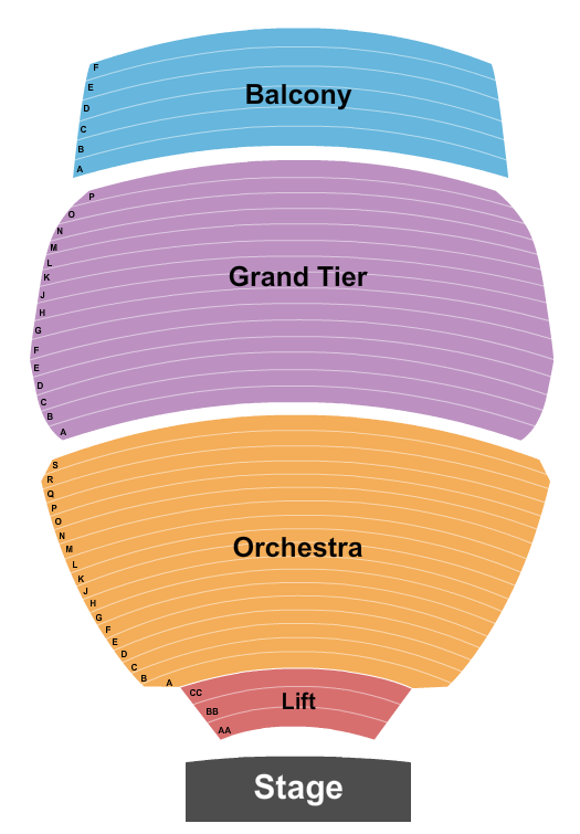 Abraham Chavez Theatre Seating Chart: Endstage