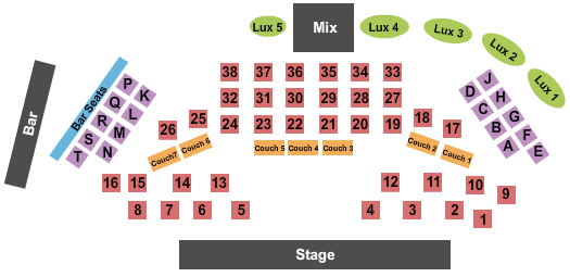 Aliante Casino and Hotel Seating Chart: Rythm Nation