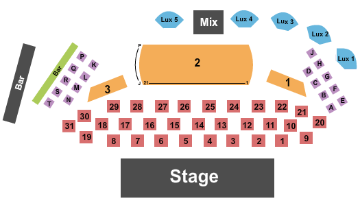 Aliante Casino and Hotel Seating Chart: Endstage 2