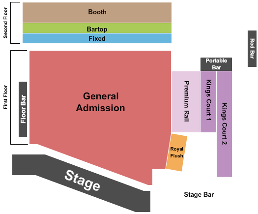 Ace of Spades Seating Chart: Endstage 2