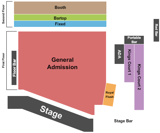 Ace of Spades Seating Chart: Endstage 3