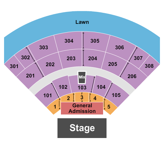 Acrisure Amphitheater Seating Chart: Endstage