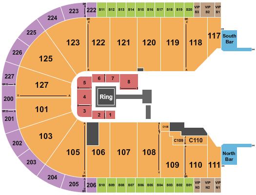 Acrisure Arena Seating Chart: Boxing