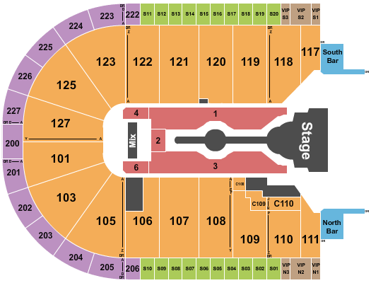 Acrisure Arena Seating Chart: Cardi B