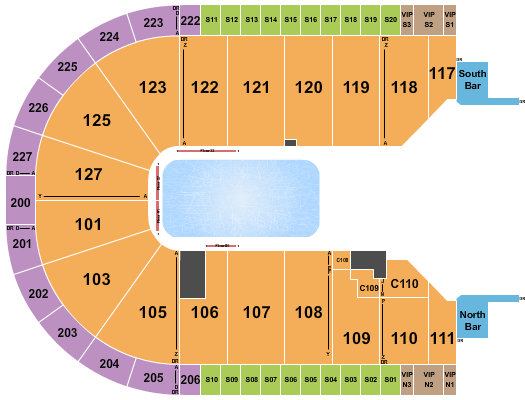 Acrisure Arena Seating Chart: Cirque - Crystal