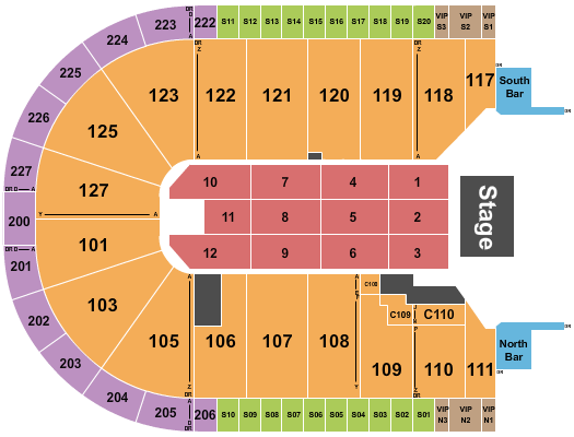 Acrisure Arena Seating Chart: Duran Duran