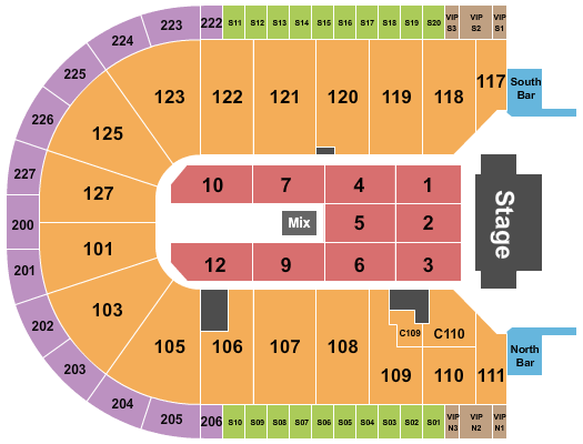 Acrisure Arena Seating Chart: Endstage 4