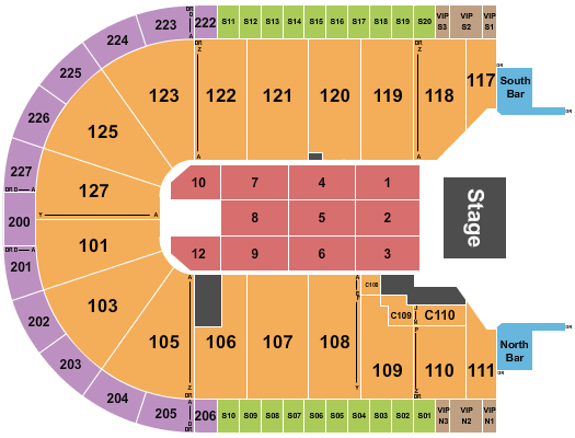 Acrisure Arena Seating Chart: Endstage 7