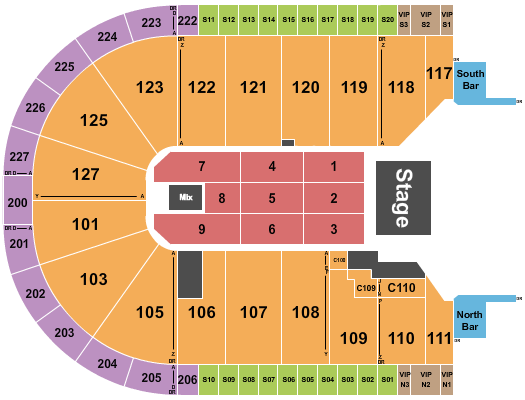 Acrisure Arena Seating Chart: Endstage RSV