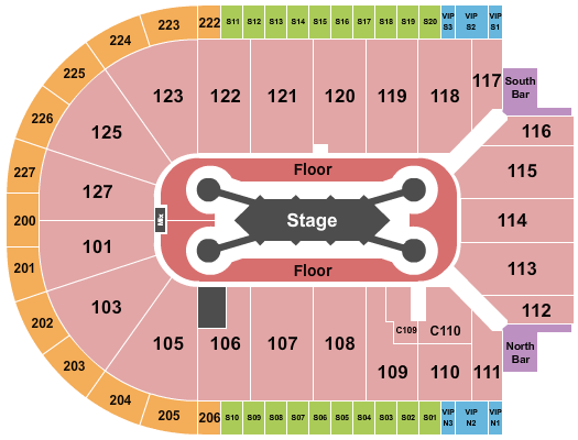 Acrisure Arena Seating Chart: Feid