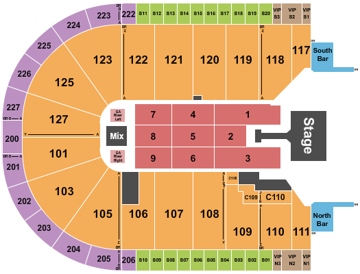 Acrisure Arena Seating Chart: Jonas Brothers