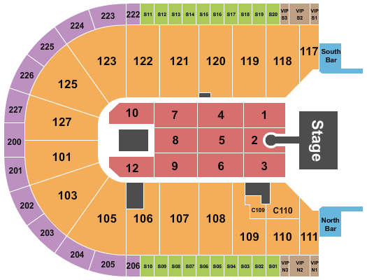 Acrisure Arena Seating Chart: Kali Uchis