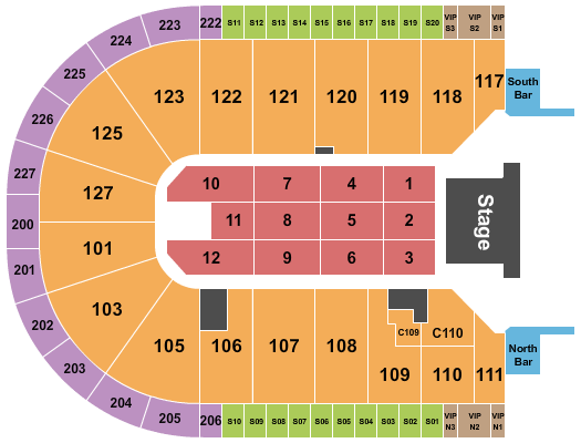 Acrisure Arena Seating Chart: Mariah Carey