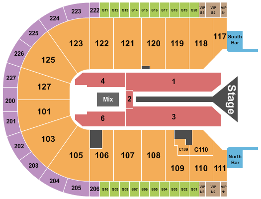 Acrisure Arena Seating Chart: Maroon 5