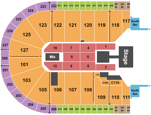 Acrisure Arena Seating Chart: Peso Pluma