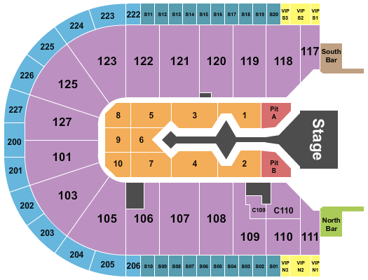 Acrisure Arena Seating Chart: Shakira