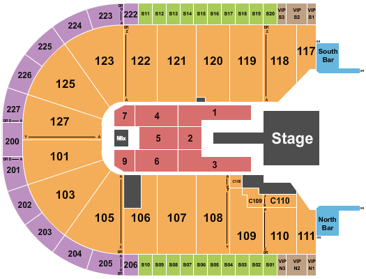 Acrisure Arena Seating Chart: Shakira
