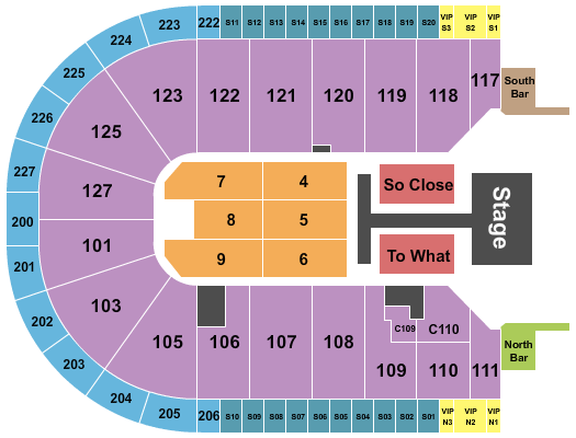 Acrisure Arena Seating Chart: Tate McRae