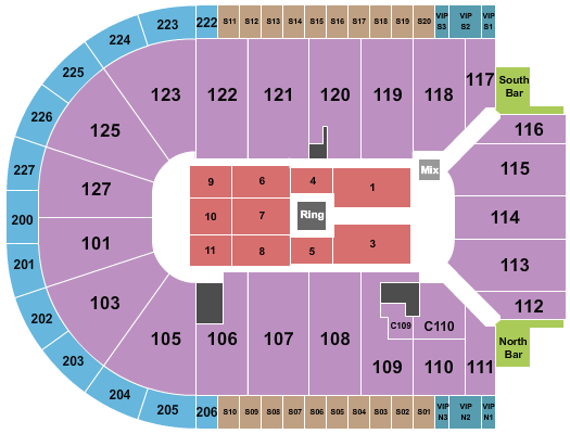 Acrisure Arena Seating Chart: WWE