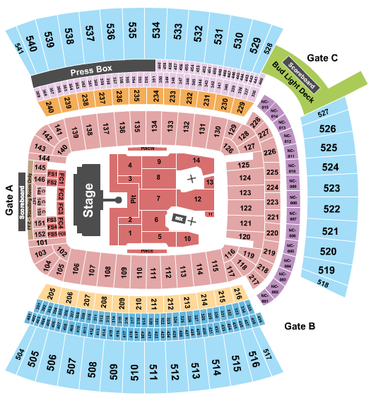 Acrisure Stadium Seating Chart: AC/DC