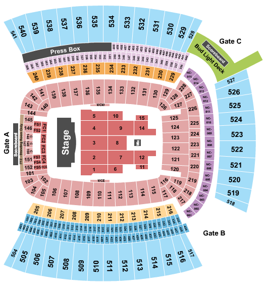 Acrisure Stadium Seating Chart: Bruno Mars