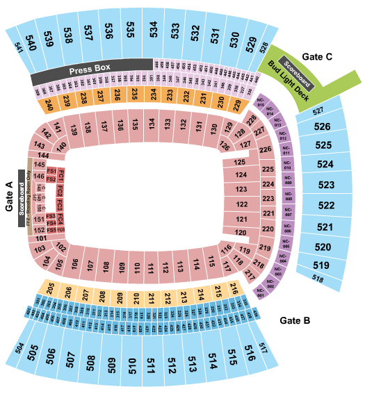 Acrisure Stadium Seating Chart: Open Floor