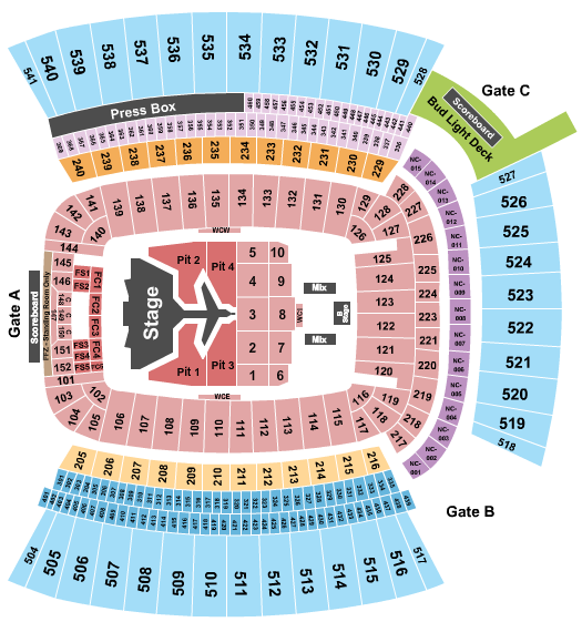 Acrisure Stadium Seating Chart: Morgan Wallen