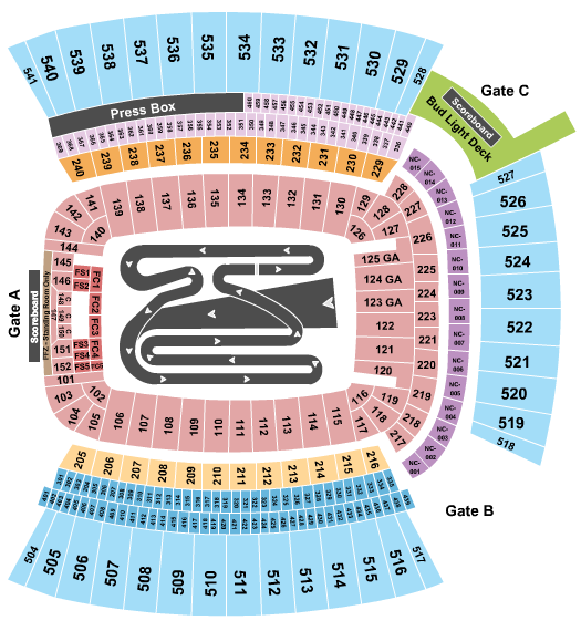 Acrisure Stadium Seating Chart: Open Floor