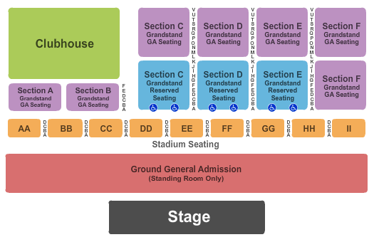 Adams County Fairgrounds - NE Seating Chart: End Stage