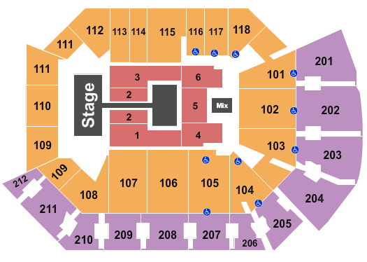 Addition Financial Arena Seating Chart: Kirk Franklin