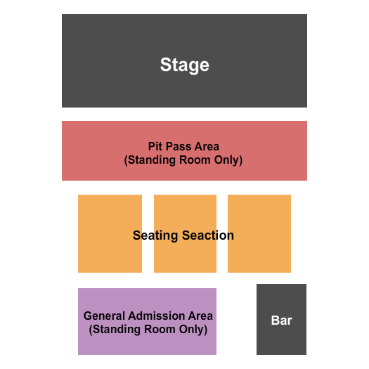 Adelphia Music Hall Seating Chart: GA/Pit