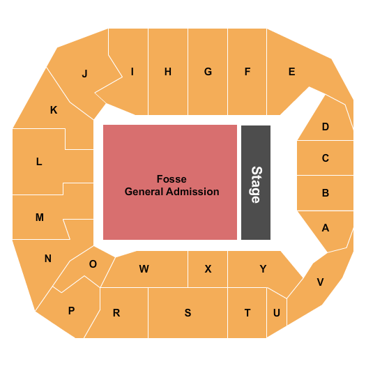 Adidas Arena Seating Chart: Endstage GA Floor