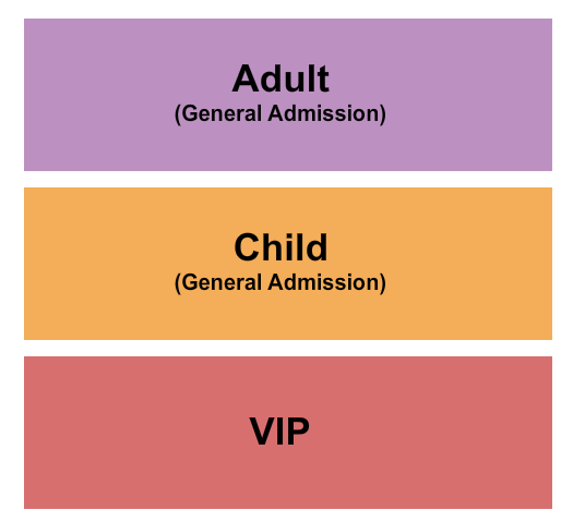 Pickens County Performing Arts Center Seating Chart: GA Adult/GA Child/VIP