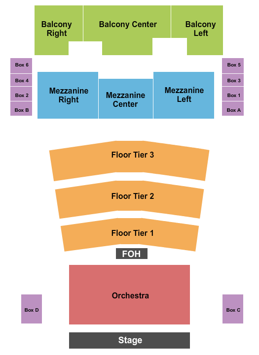 Agora Theatre Seating Chart: Endstage 3