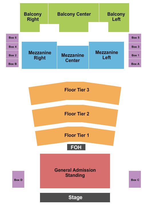 Agora Theatre Seating Chart: Endstage 4