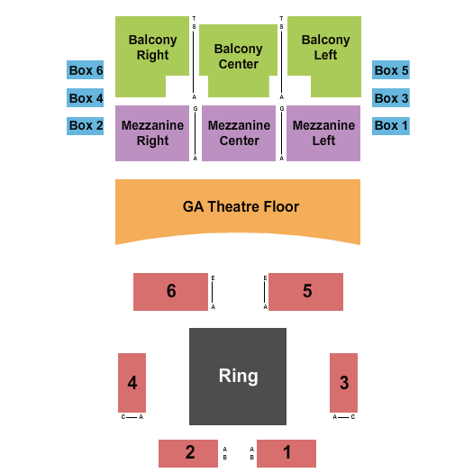 Agora Theatre Seating Chart: WWE