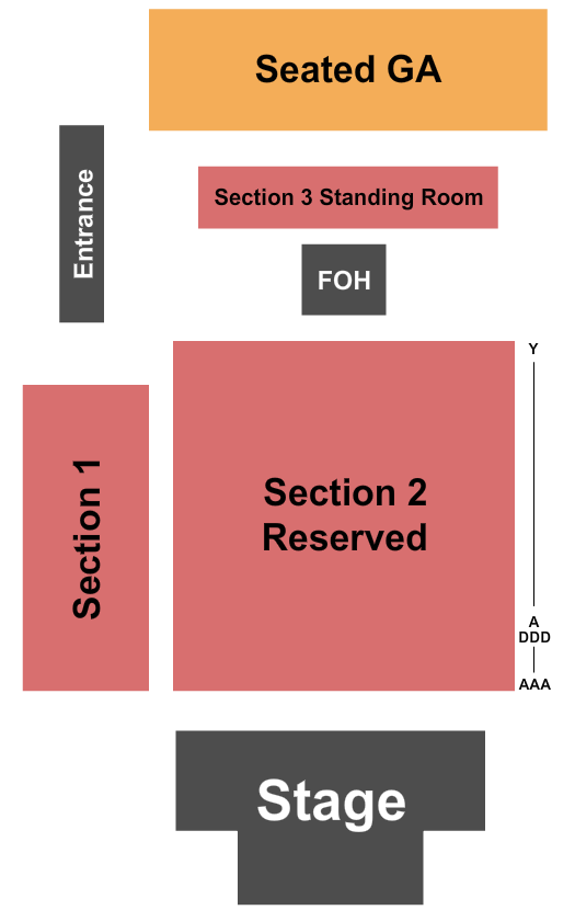 Agua Caliente Casino - Palm Springs Seating Chart: Outdoor