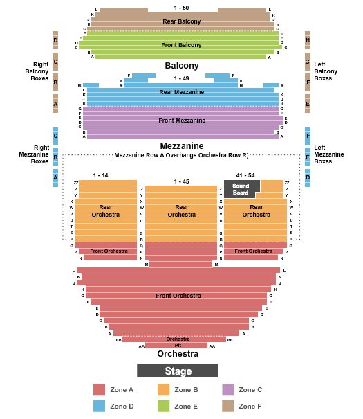 Fountain Theatre Seating Chart