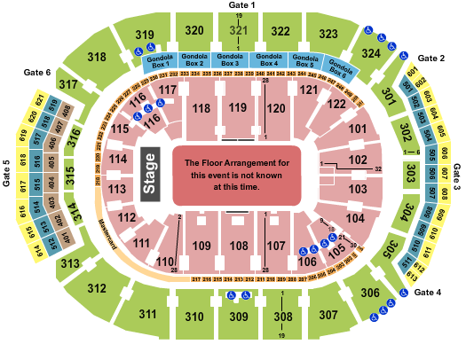 Scotiabank Arena Seating Chart: Generic Floor