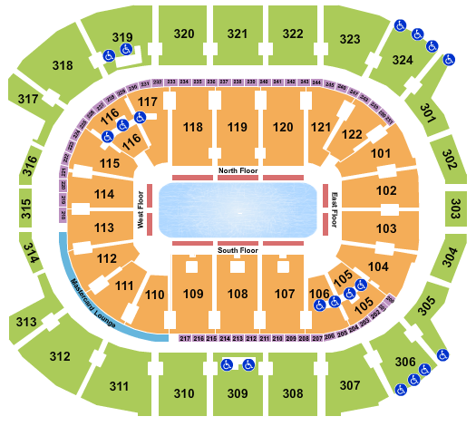 Scotiabank Arena Seating Chart: Ice Show