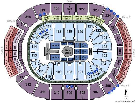 Air Canada Centre Seating Chart