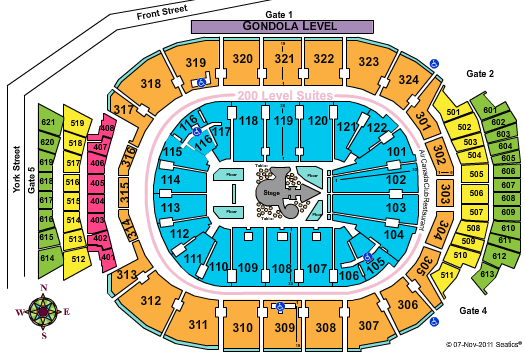 Air Canada Centre Seating Chart