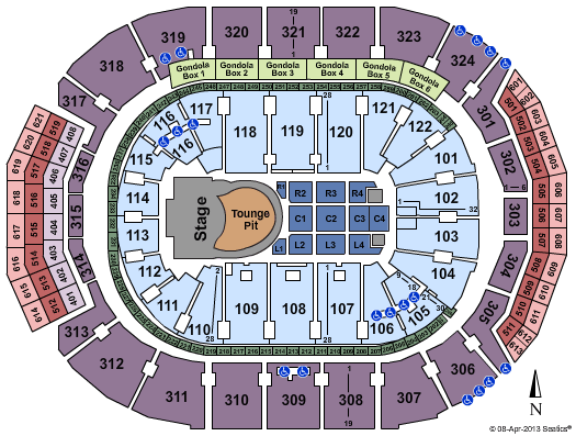 Air Canada Centre Seating Map