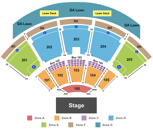 First Bank Amphitheater Seating Chart