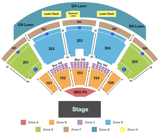 Talking Stick Resort Amphitheatre Seating Chart