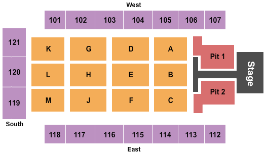 Akins Arena at The Classic Center Seating Chart
