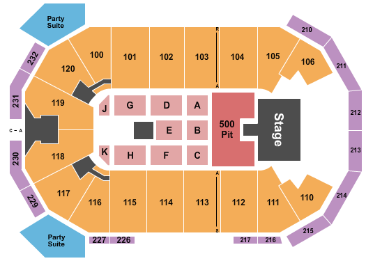 Akins Arena at The Classic Center Seating Chart: Bailey Zimmerman