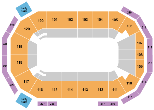 Akins Arena at The Classic Center Seating Chart: Open Floor