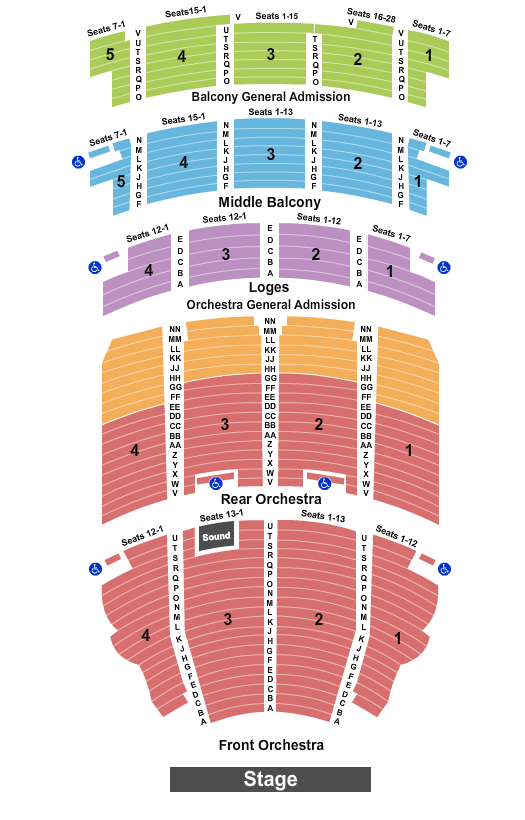 Akron Civic Theatre Seating Chart: Endstage 2