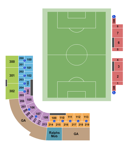 Al Lang Stadium Map